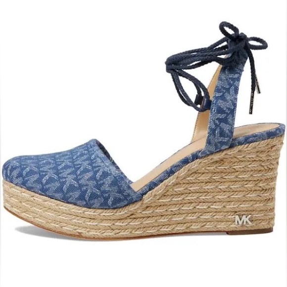 MICHAEL Michael Kors Women's Margie Lace-Up Espadrille Wedge Sandals - Picture 2 of 9